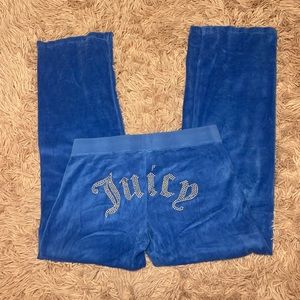 Royal Blue Juicy Couture Velour Pants